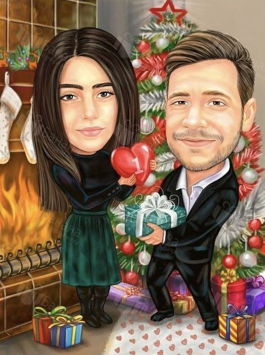Коледни Карикатури по поръчка!
