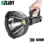 Мощен LED прожектор(фенер) безжичен с вградена батерия 500м!