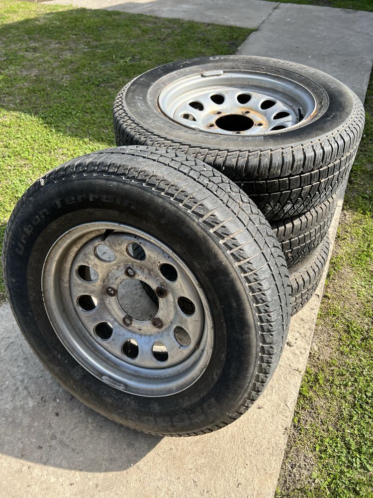 Set complet roți cu cauciucuri BF Goodrich pentru Suzuki Jimny, Samura