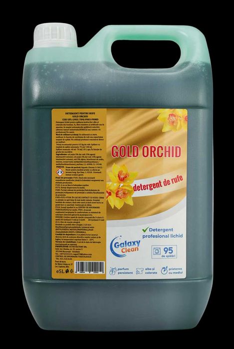 Detergent lichid de rufe concentrat Gold Orchid, 95 de spalari, 5L