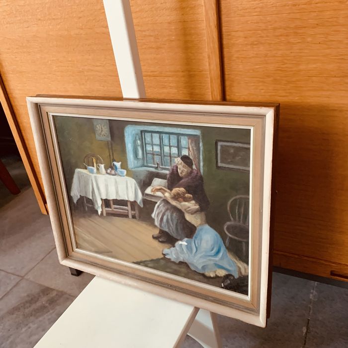 Шведска картина рисувана с маслени бои