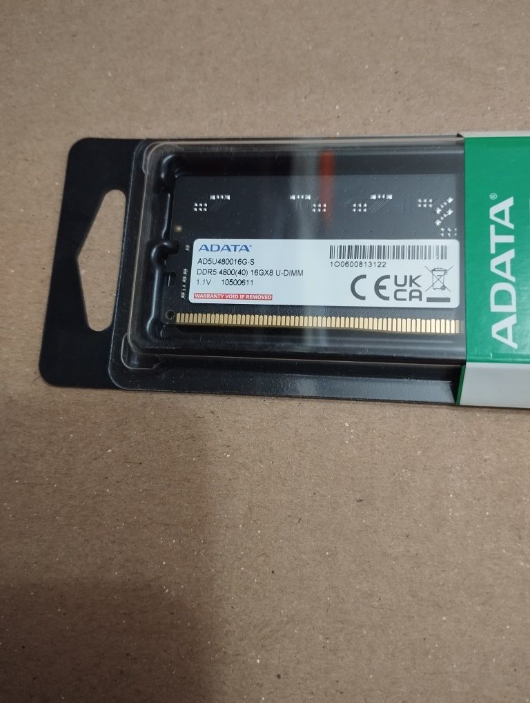 Продам ОЗУ Adata DDR5 8/16gb 4800mhz