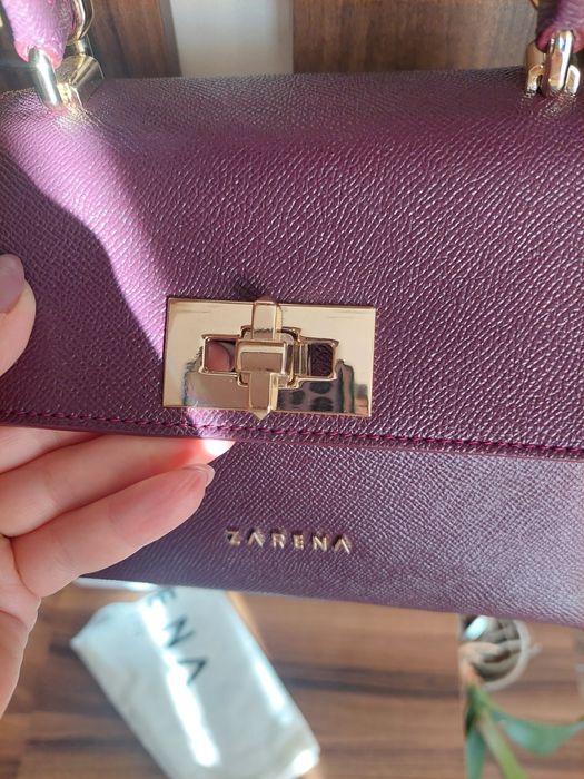 Естествена кожа чанта ZARENA