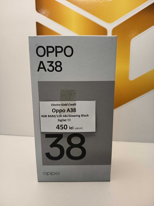 Oppo A38 4GB RAM/128GB/Glowing Black/Produs SIGILAT! ID9147