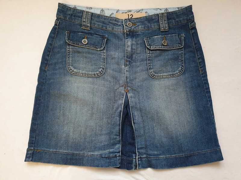 Fusta denim,marimea 12,stare buna