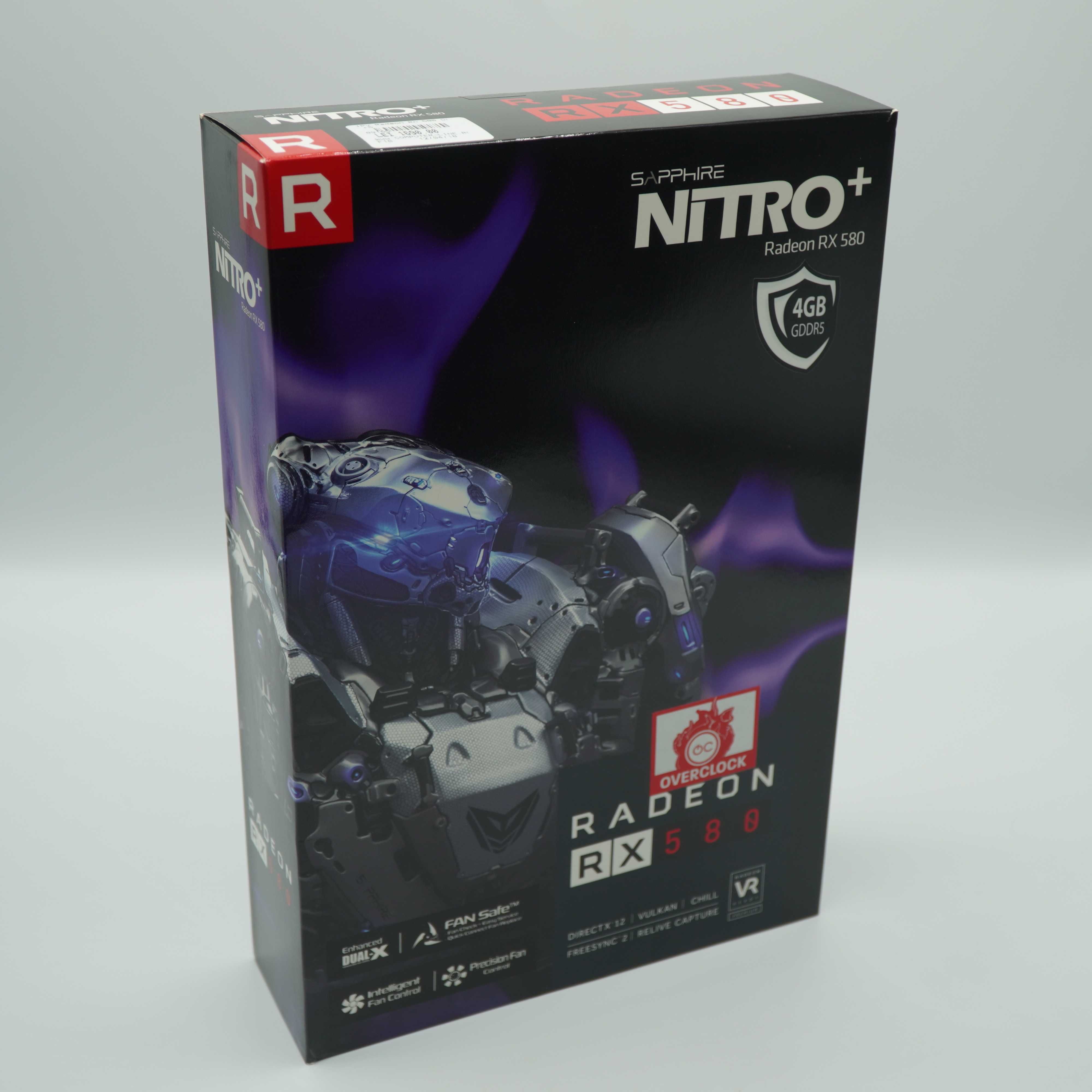 Placă video Sapphire Radeon RX 580 NITRO+, 4GB GDDR5, 256-bit