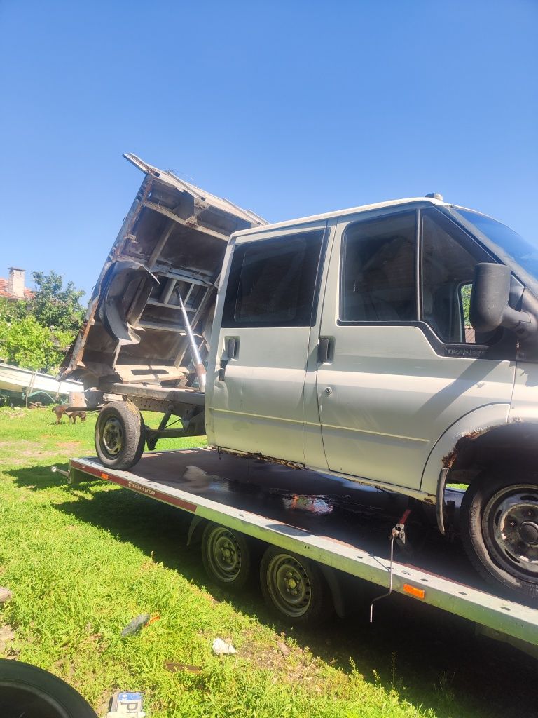 Ford Tranzit Самосвал двойна кабина Цял за части 2.0 дизел 55kw