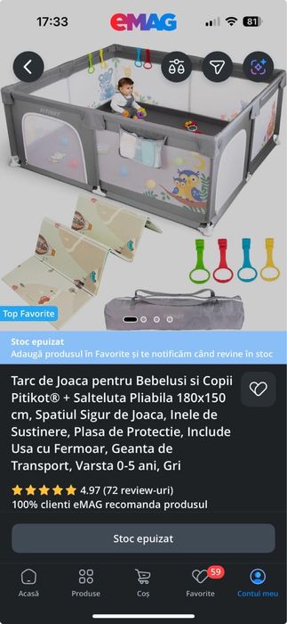 Tarc pentru copii 0-5 ani