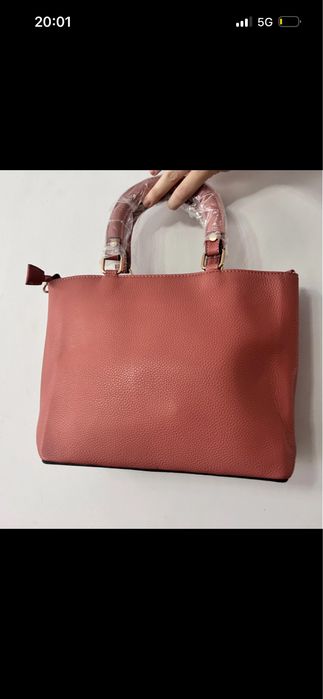 Geanta blana naturala