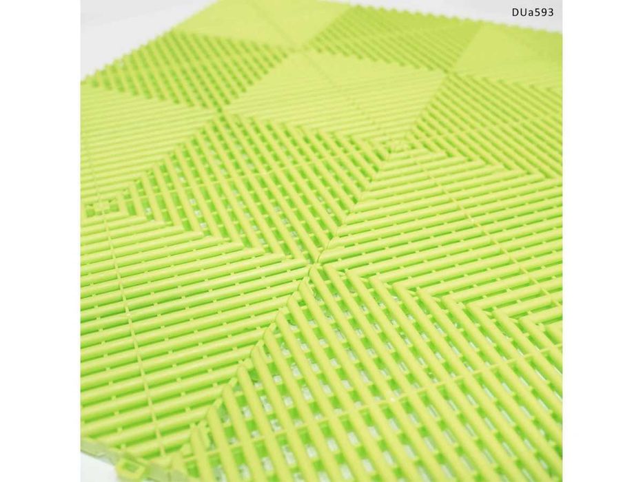 Pardoseală modulară PVC 40×40 – ideal garaj/atelier.Verde deschis