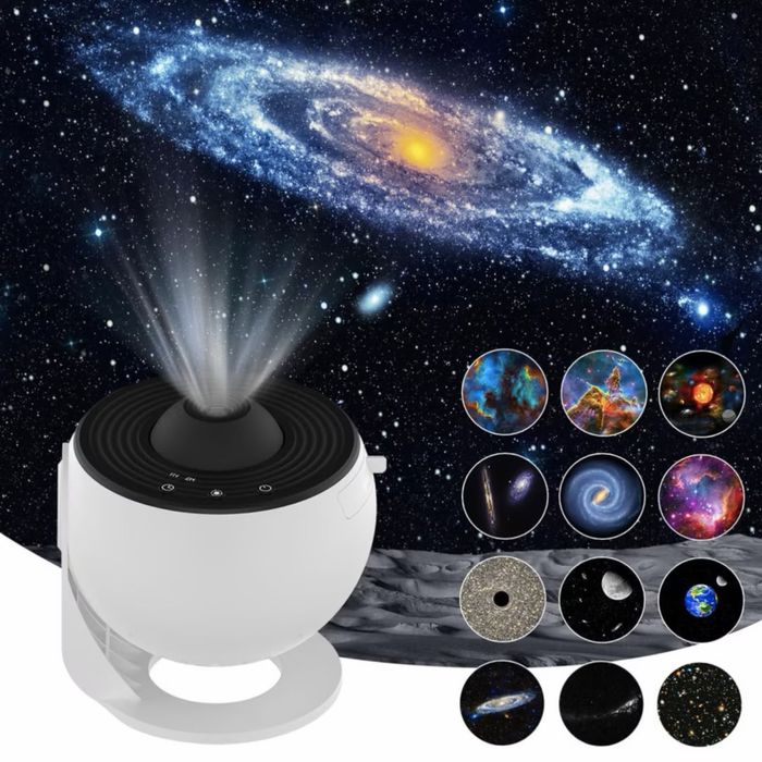 Звезден проектор, планетариум с 13 слайд диска и 360° въртене