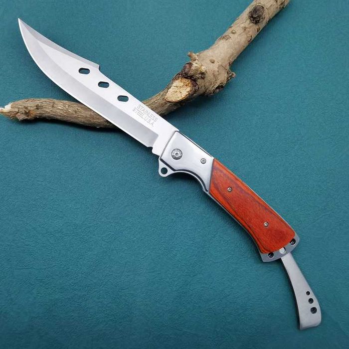 Briceag Cutit pliabil cu prelungire,otel inoxidabil USA, teaca inclusa