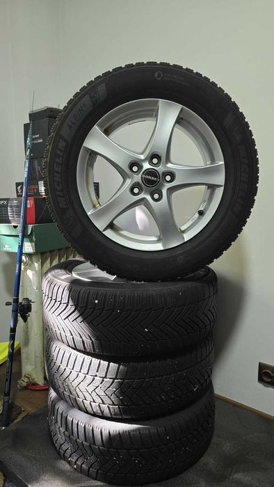 JANTE BORBET ORIGINALE R16 IARNA , 215/60 R16 Michelin Alpin 6