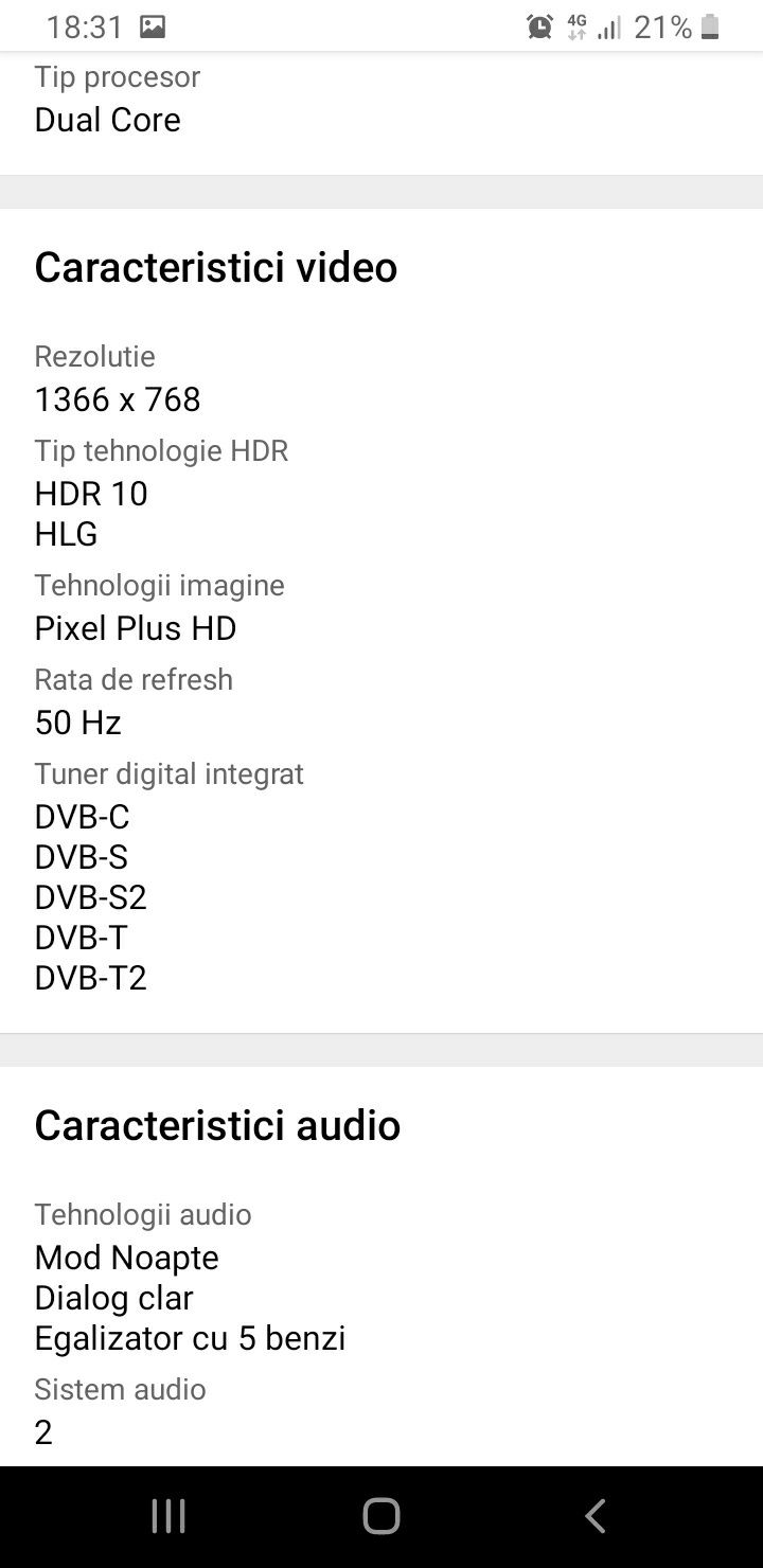 Smart TV Philips HDR 80cm