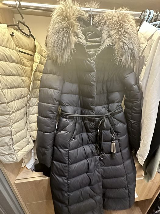 Куртка зимняя, женская, размер 46 (М), воротник из песца