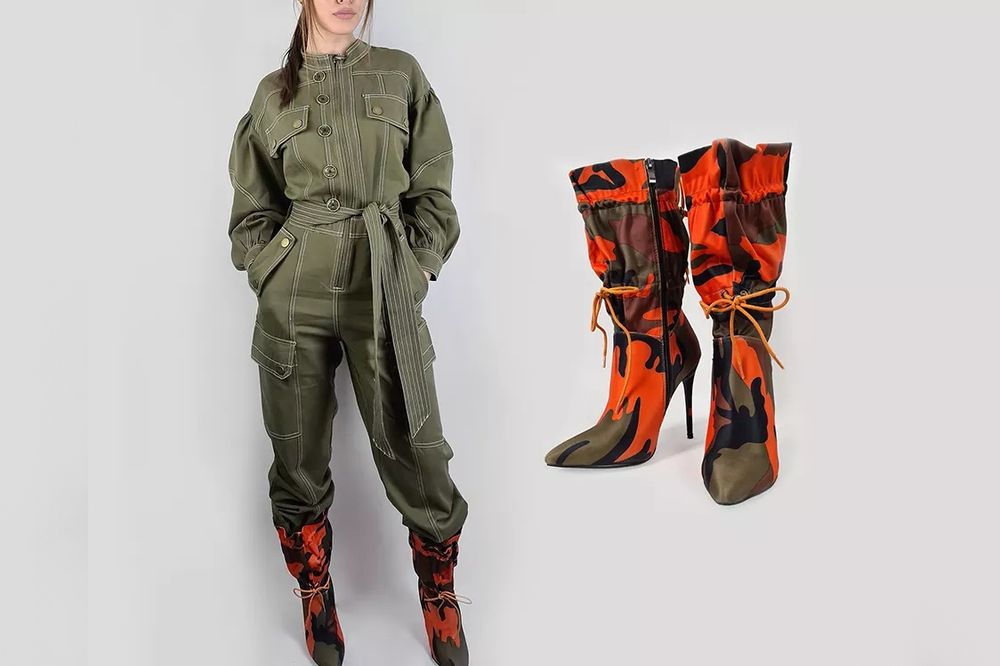 Salopeta de Blugi, Aviator Kaki Dama