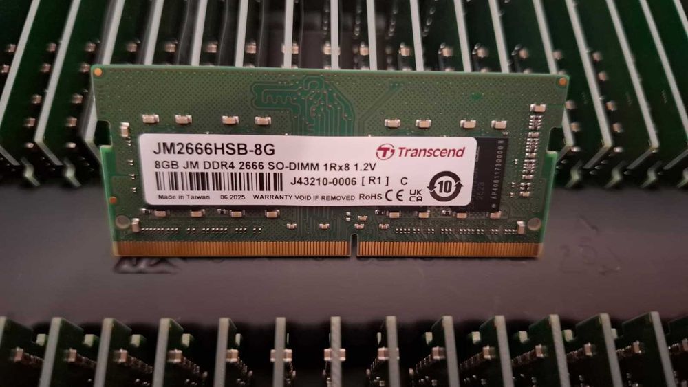 Memorie laptop Transcend DDR4, 1x8GB, 2666MHz, CL19, 1.2V
