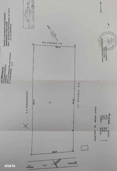 Teren intravilan la strada principala Catamarasti Deal