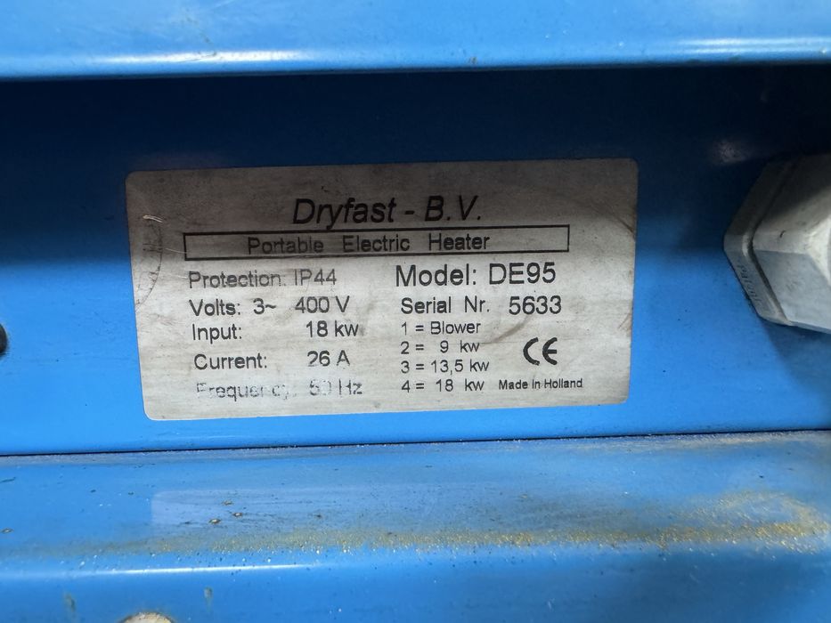 Aeroterma 380 v  18 kw