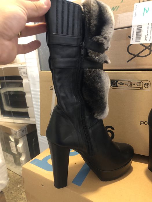 Cizme Giardino Principi din piele naturală și blana naturală