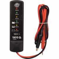Тестер за акумулатори YATO, 12 V, 150 – 1400 A, LED