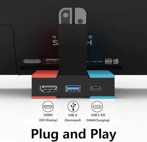 Нова Портативна мини станция за Nintendo Switch игри геймър Нинтендо