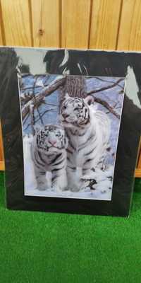 3Д картина - зимни тигри