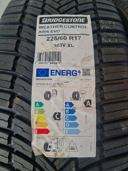 Нови всесезонни гуми 2 броя BRIDGESTONE WetherControl A005 225 60 R17