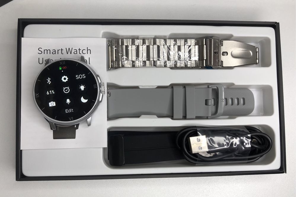 SmartWatch Amoled WS13 3Curele IP68 Apeluri Multiple Aplicatii Noi GPS