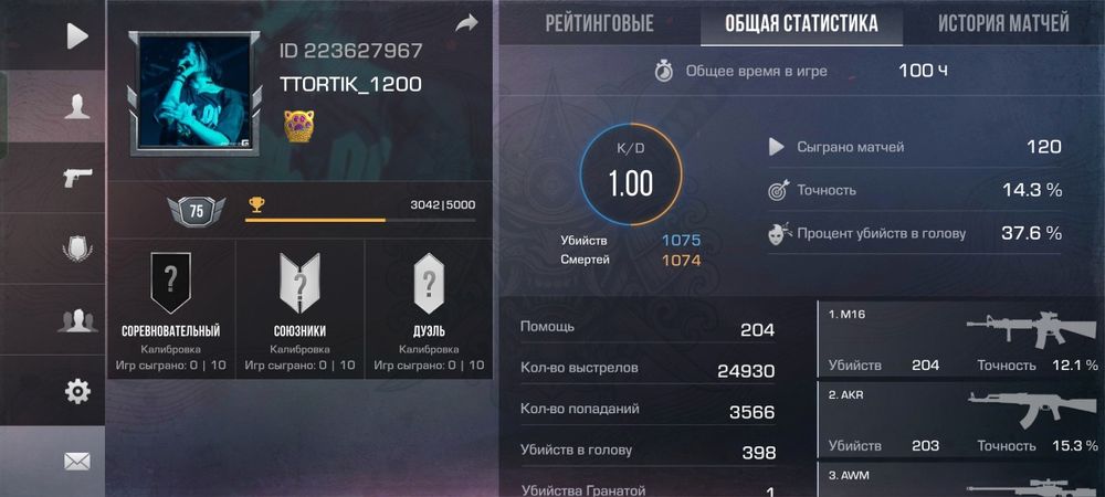 Аккаунт стендофф 2 с голдой