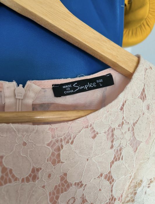 Rochie midi, dantelă, eveniment, botez, cununie