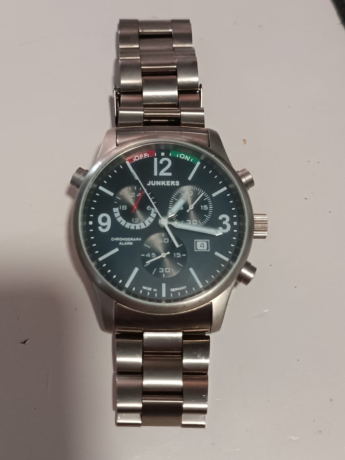 Ceas Bărbătesc Chronograph Junkers Flight Record G38 Titan-Alarm