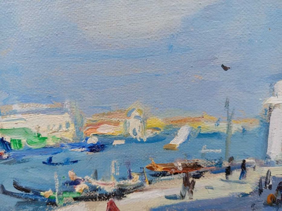 Tablou vechi - Venetia - semnat Constion