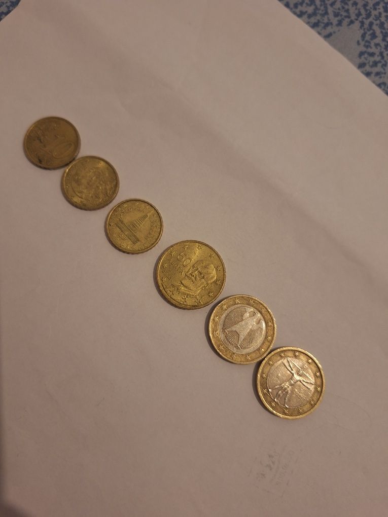 Monede vechi ro și euro