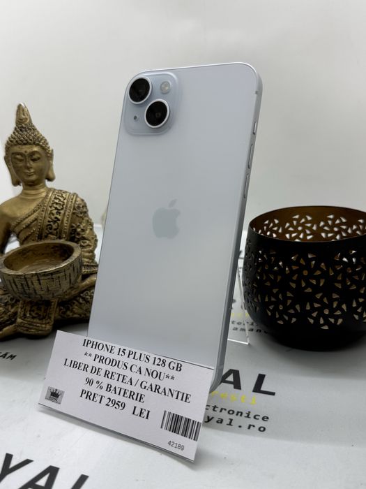 Amanet Royal : Iphone 15 Plus 128 GB / Ca NOU / Liber Retea / Garantie