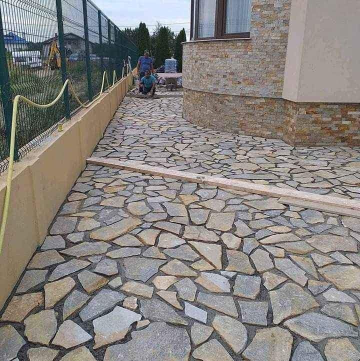 Piatra naturala de munte de Grecia 100%.  Lucrez în toată Țara