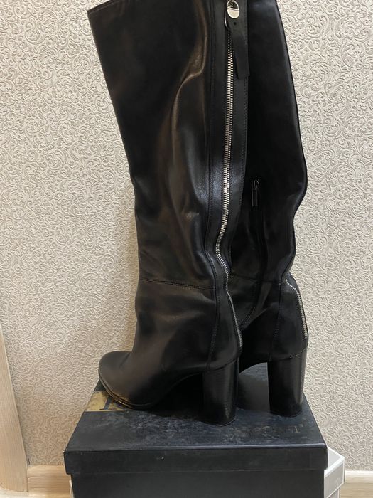 Сапоги осенние кожа