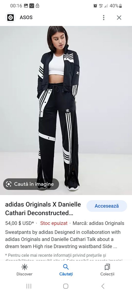 Pantaloni Adidas evazati