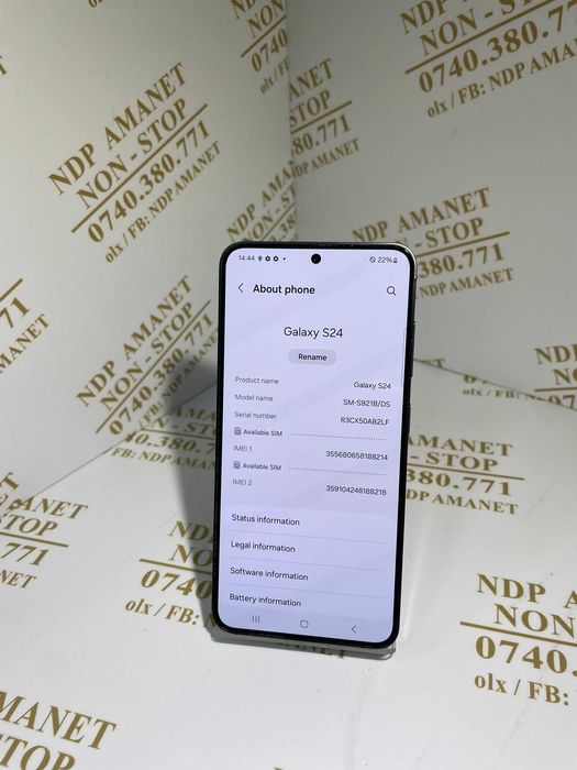 NDP Amanet NON-STOP Sos. Giurgiului 119- SAMSUNG S24 ( 24489)