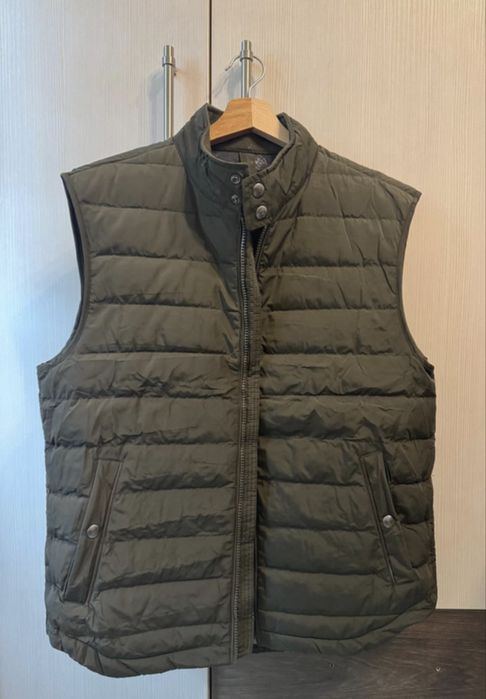 Vesta Massimo Dutti cu puf si pene verde