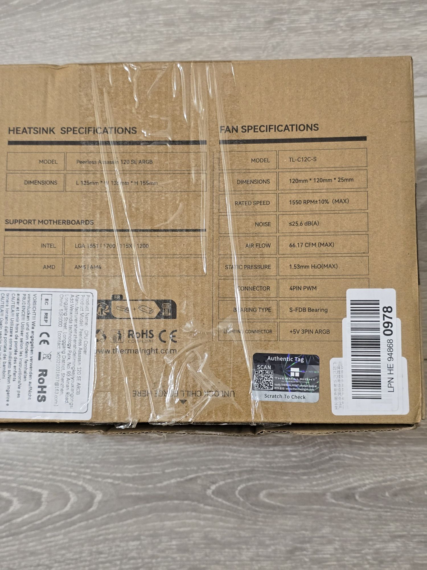 Cooler procesor Thermalright Peerless Assassin 120 SE ARGB – Nou