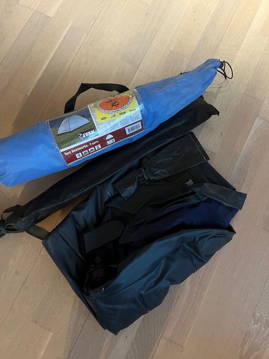 Водоустойчива палатка за двама с надуваемо легло