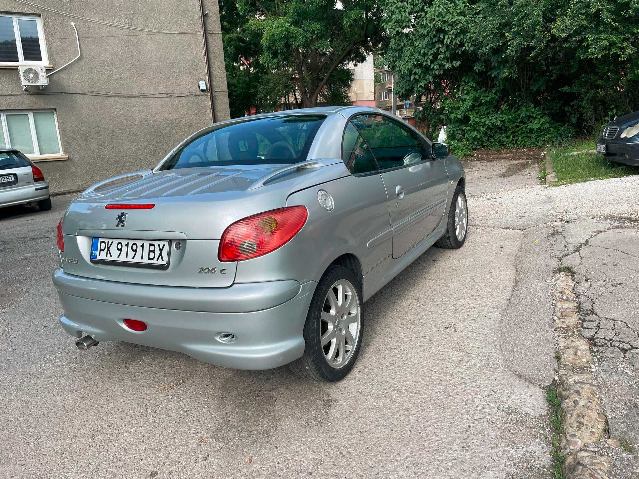 Peugeot 206 cc, 2006г.- 1600см3., 109к.с. дизел