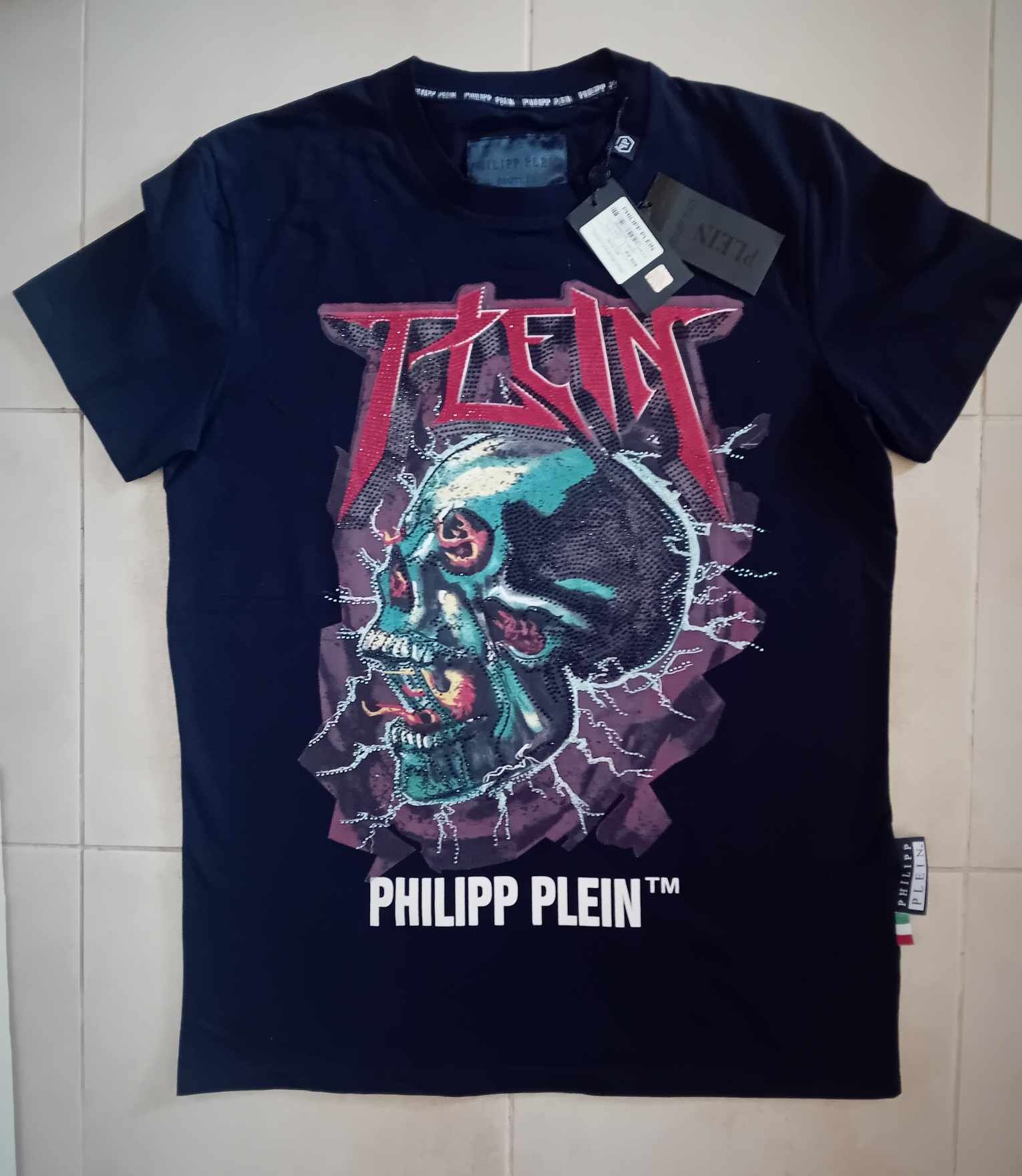 Оригинална мъжка тениска Of-White,  Philipp Plein