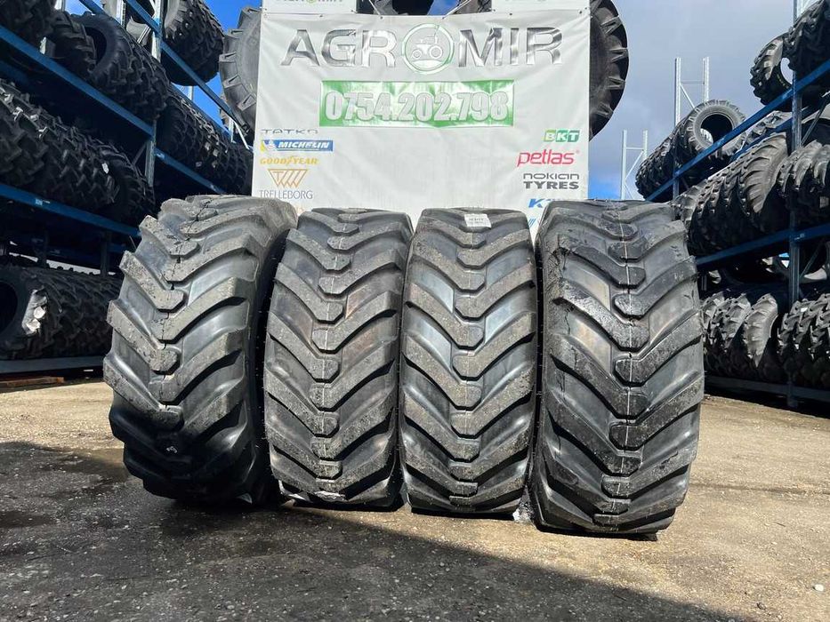 Anvelope noi 17.5L-24 cu 14 pliuri industriale marca OZKA pt buldo