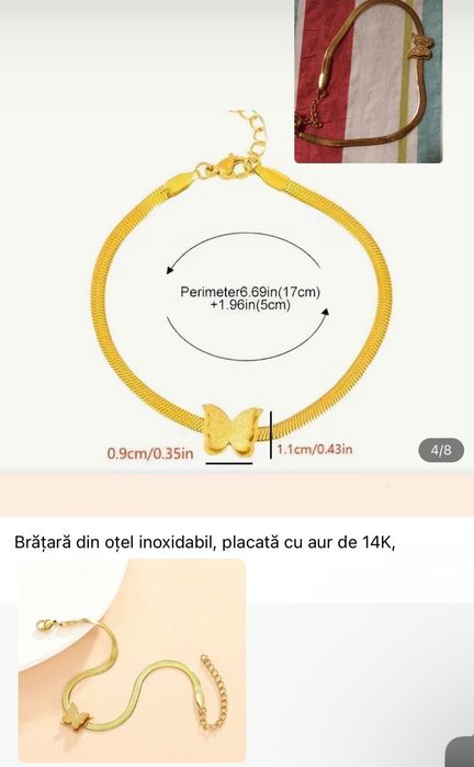 Bijuterii placate de aur de 14/18K, seturi de ceasuri și bijuterii