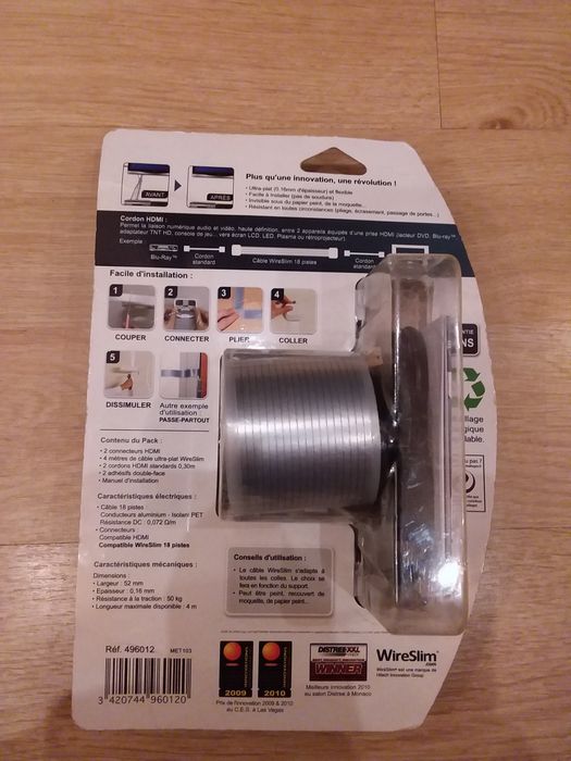 Cablu prelungitor HDMI de mascat sub tencuiala.