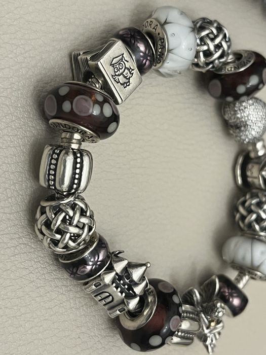 Bratara Pandora originala two tone si argint