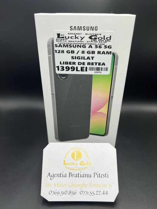 Samsung A 56 128GB 8 GB RAM SIGILAT Liber de retea cod prod 22434
