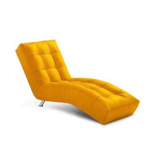 Vand Fotoliu/Sezlong  68x164 cm, stofa culoare mustar